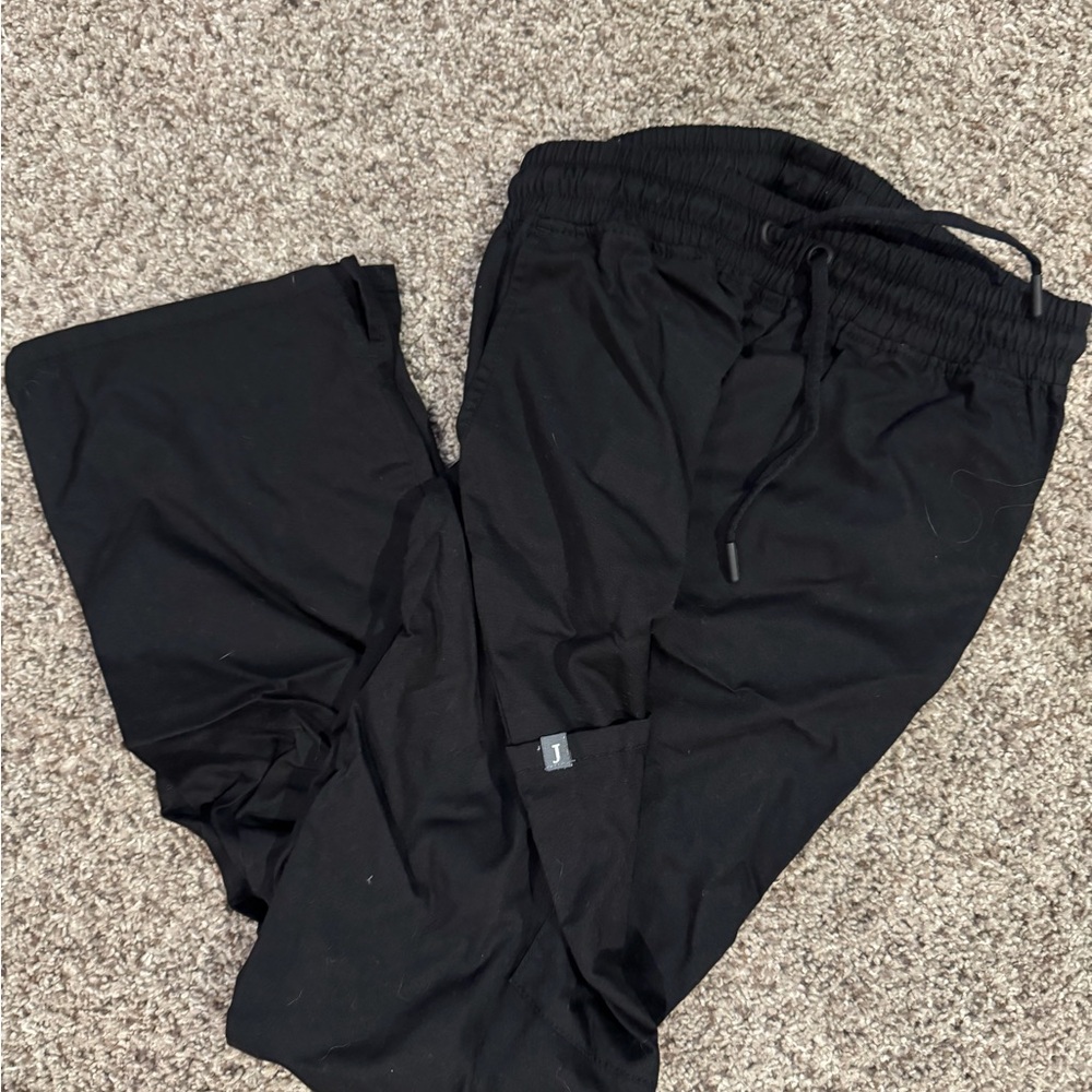 Jaanuu Charcoal Flare Scrub Pants